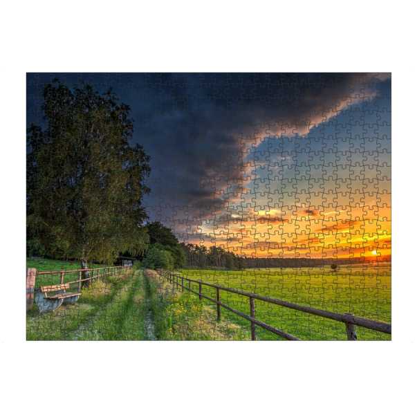 artboxONE Puzzle "Sonnenuntergang bei Ellringen" artboxONE - Natur,Floral