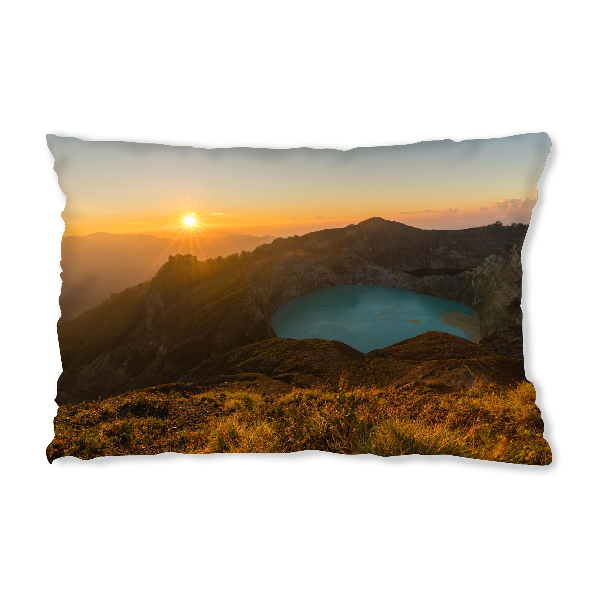 Design-Kissen "Vulkan Kelimutu" artboxONE - Natur,Reise,Reise / Asien