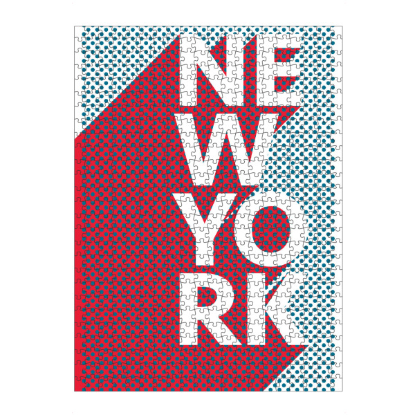 Puzzle Ravensburger "New York Pop Art" artboxONE - Städte / New York,Typografie,Reise,Abstrakt - Stadt,Popart,Retro,City,New york,Usa - Bild stadt