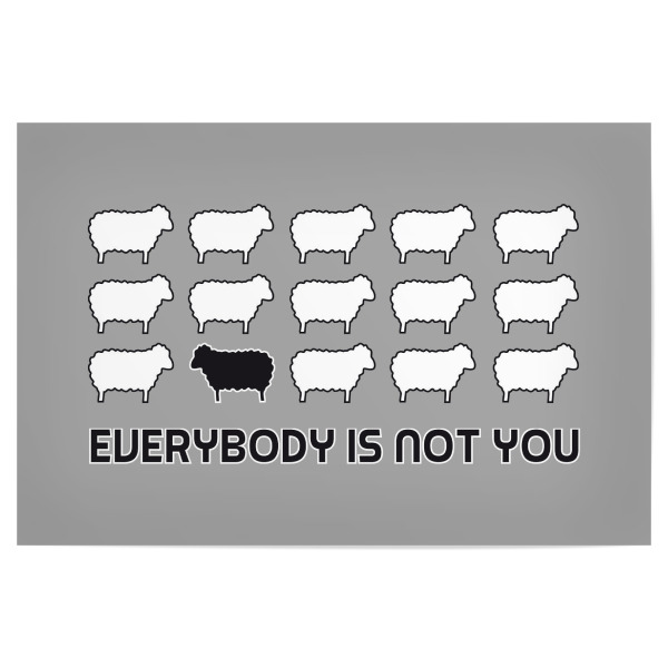 Poster "Black sheep" artboxONE - Tiere,Comic