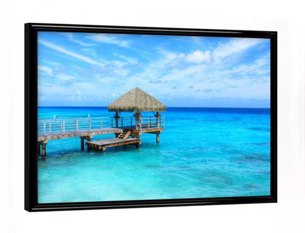 Poster mit schwarzem Rahmen "Turquoise sea" artboxONE - Natur,Reise,Reise / Strand und Meer