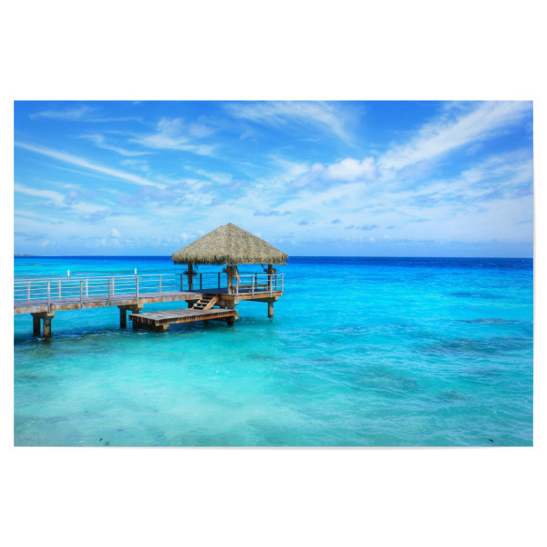 Poster 30x20 cm "Turquoise sea" artboxONE - Natur,Reise,Reise / Strand und Meer