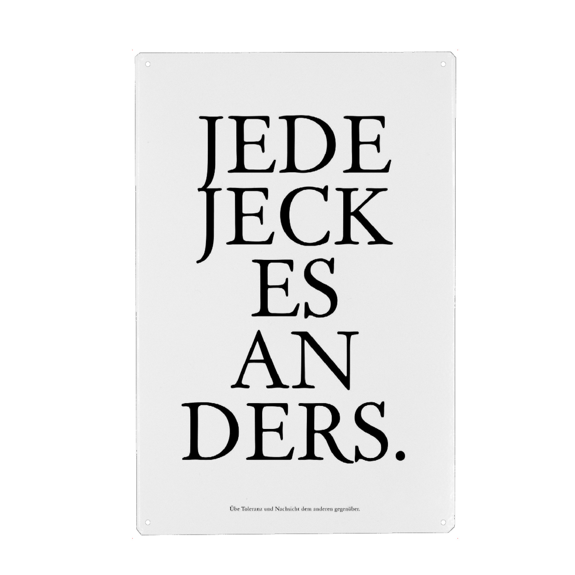 Holzbild "Kölsches Grundgesetz" artboxONE - Städte / Köln,Typografie,Schwarzweiß
