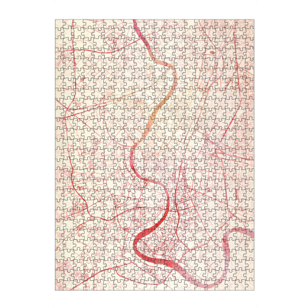 artboxONE Puzzle "Bangkok Thailand I" artboxONE - Städte,Reise - Städte,Stadtkarte,Wasserfarbe - Bild städte