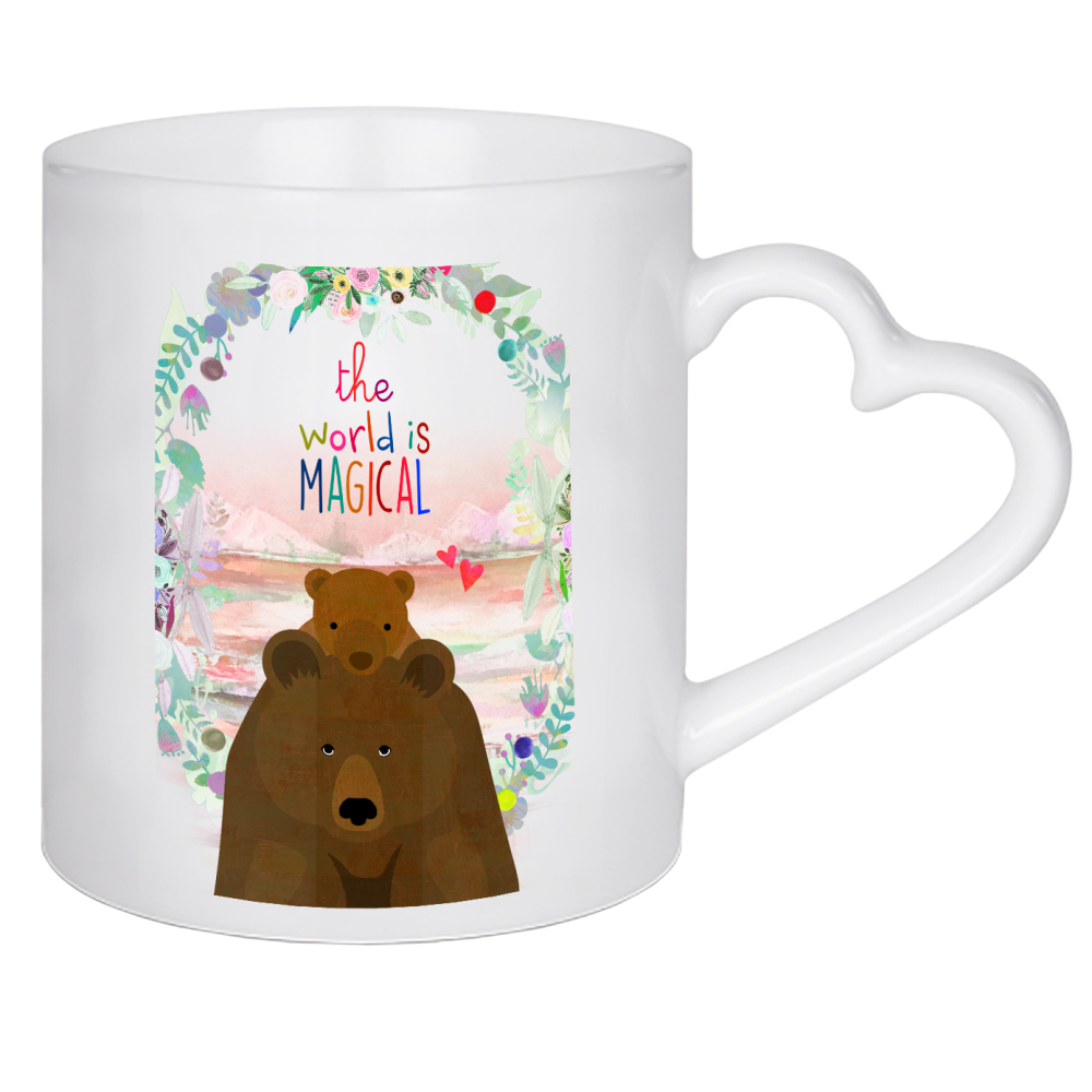 Herztasse "The world is magical" artboxONE - Für Kinder