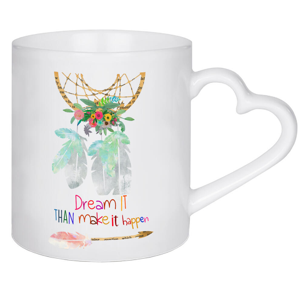 Herztasse "Traumfänger" artboxONE - Typografie