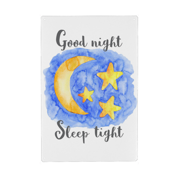 Holzbild "Good Night Sleep Tight" artboxONE - Für Kinder,Schwarzweiß