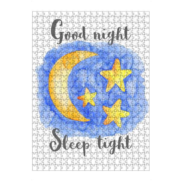 artboxONE Puzzle "Good Night Sleep Tight" artboxONE - Für Kinder,Schwarzweiß