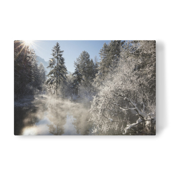 Leinwandbild "Winterstimmung bei Oberau" artboxONE - Natur