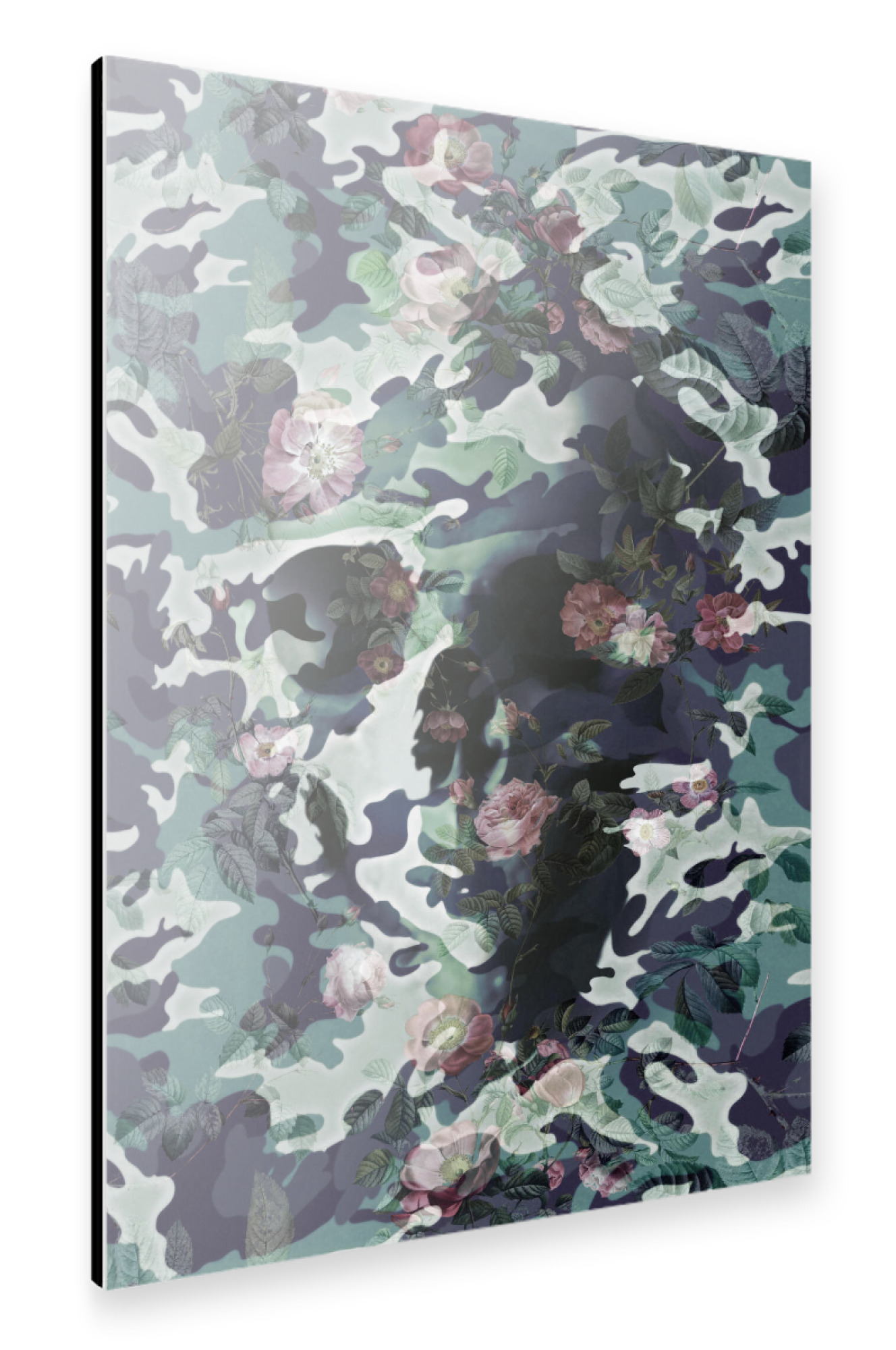 Alu-Dibond "Camo Skull" 30x20 cm artboxONE
