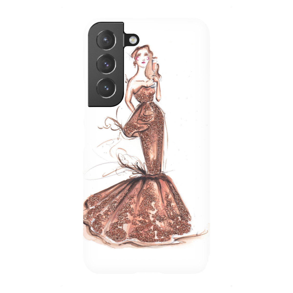 "Champagne please"für Samsung Galaxy - Premium-Case Handyhülle artboxONE