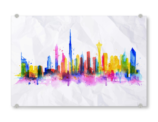 Acrylglasbild "Silhouette Rom" artboxONE - Städte / New York,Städte / Dubai,Städte / Sydney,Städte / Rom