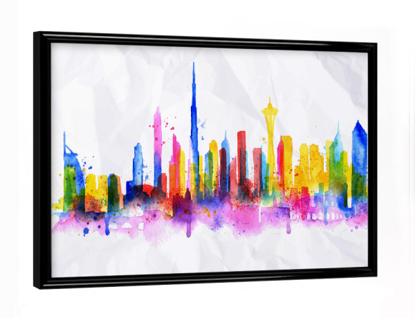 Poster mit schwarzem Rahmen "Silhouette Rom" artboxONE - Städte / New York,Städte / Dubai,Städte / Sydney,Städte / Rom
