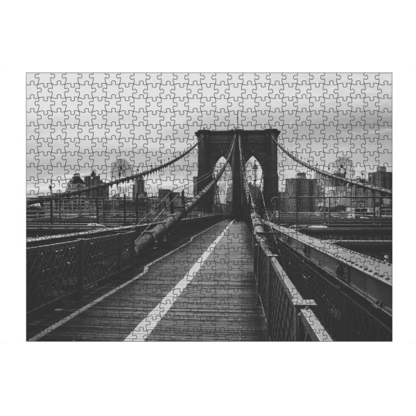 Puzzle Ravensburger "BROOKLYN BRIDGE, NYC" artboxONE - Städte,Städte / New York,Reise,Schwarzweiß,Reise / Länder