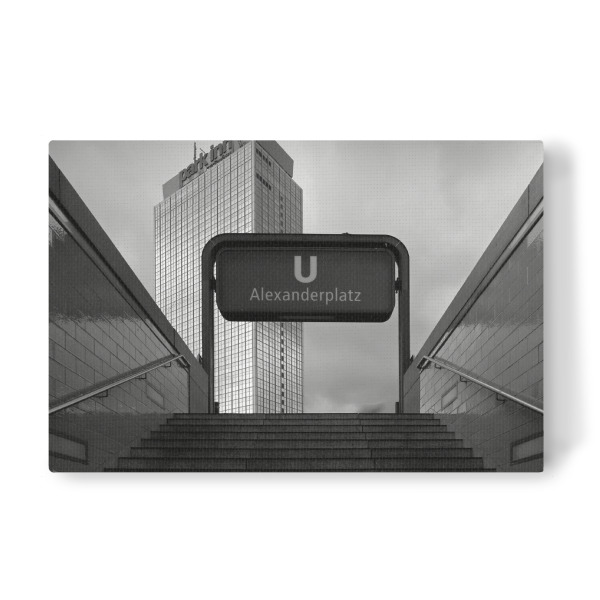 Leinwandbild "Alexanderplatz" artboxONE - Städte / Berlin,Schwarzweiß