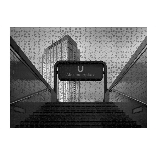 Puzzle Ravensburger "Alexanderplatz" artboxONE - Städte / Berlin,Schwarzweiß