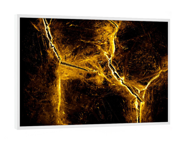 Poster mit weißem Rahmen "Eiskunst XV" artboxONE - Natur,Abstrakt - Eis,Eiskunst,Eiskristalle,Eisformation,Zugefroren,Frost,Frostig,Winter