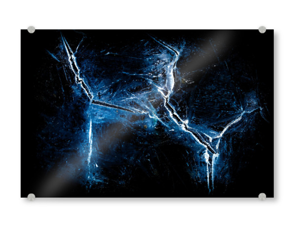 Acrylglasbild "Eiskunst XIV" artboxONE - Natur,Abstrakt - Eis,Eiskunst,Eiskristalle,Eisformation,Zugefroren,Frost,Frostig,Winter
