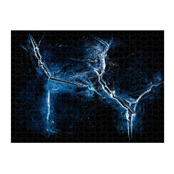 artboxONE Puzzle "Eiskunst XIV" artboxONE - Natur,Abstrakt - Eis,Eiskunst,Eiskristalle,Eisformation,Zugefroren,Frost,Frostig,Winter - Bild eis