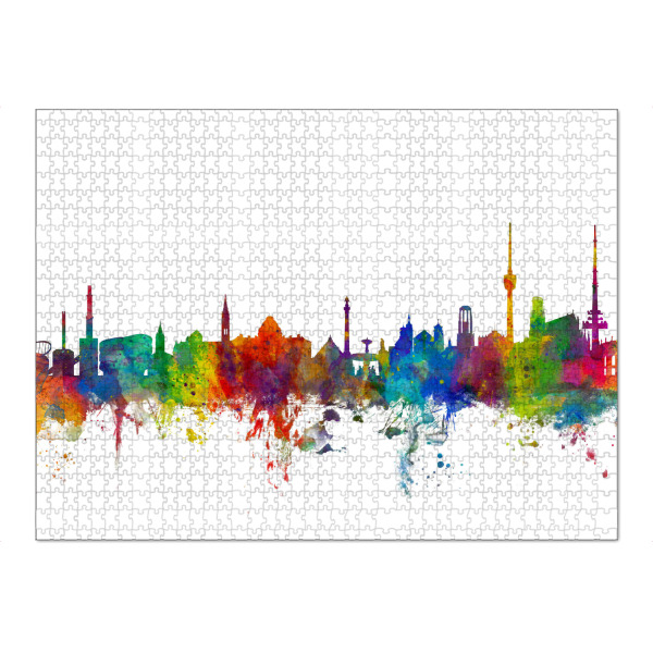 Puzzle Ravensburger "Stuttgart Germany Skyline 2" artboxONE - Städte,Reise,Städte / Stuttgart