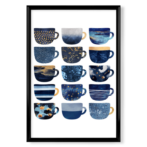 Pretty Blue Coffee Cups