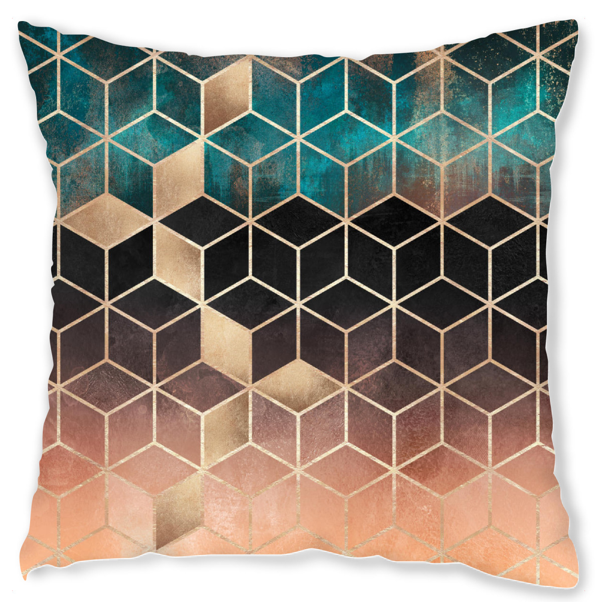 Design-Kissen "Ombre Dream Cubes" artboxONE - Abstrakt,Geometrie