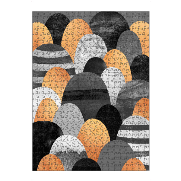 artboxONE Puzzle "Copper Rocks" artboxONE - Abstrakt - Grafik,Abstrakt,Kiesel,Felsen,Steine,Landschaft,Hügel,Skandinavisch,Skandinavisch