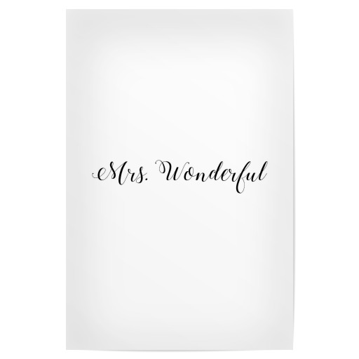 Mrs. Wonderful