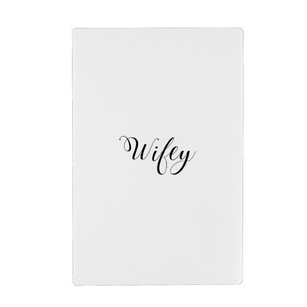 Holzbild "Wifey" artboxONE - Typografie,Schwarzweiß,Liebe - Wifey,Frau,Liebe,Liebe,Ehefrau,Ehe,Frau,Typografie,Typo
