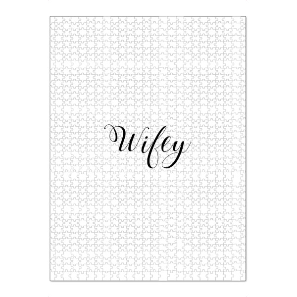 Puzzle Ravensburger "Wifey" artboxONE - Typografie,Schwarzweiß,Liebe - Wifey,Frau,Liebe,Liebe,Ehefrau,Ehe,Frau,Typografie,Typo - Bild Wifey