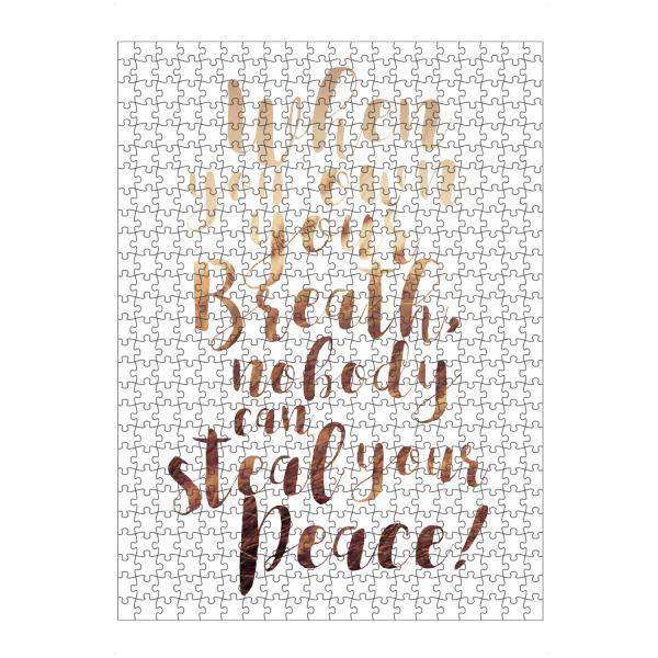 artboxONE Puzzle "Breath, Peace" artboxONE - Typografie,Natur,Menschen