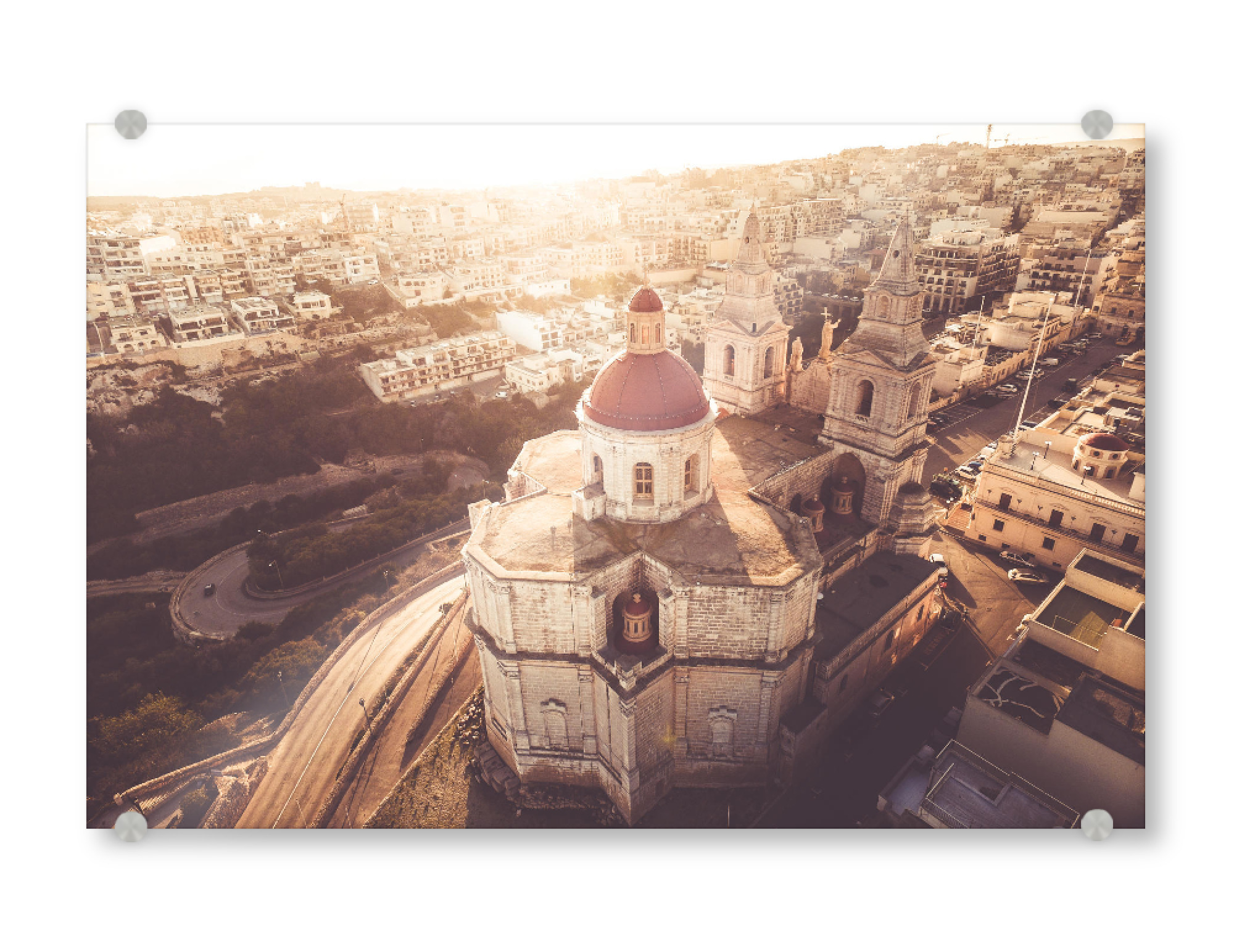 Acrylglasbild "PARISH CHURCH OF MELLIEHA, MALTA 2" artboxONE - Städte,Reise,Reise / Länder
