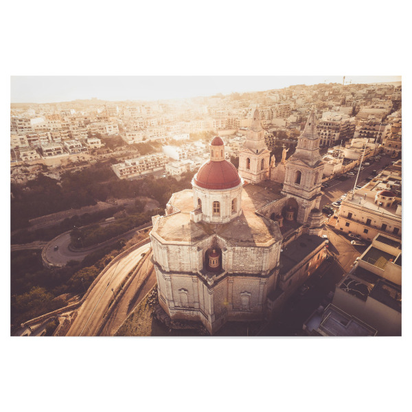 Poster "PARISH CHURCH OF MELLIEHA, MALTA 2" artboxONE - Städte,Reise,Reise / Länder