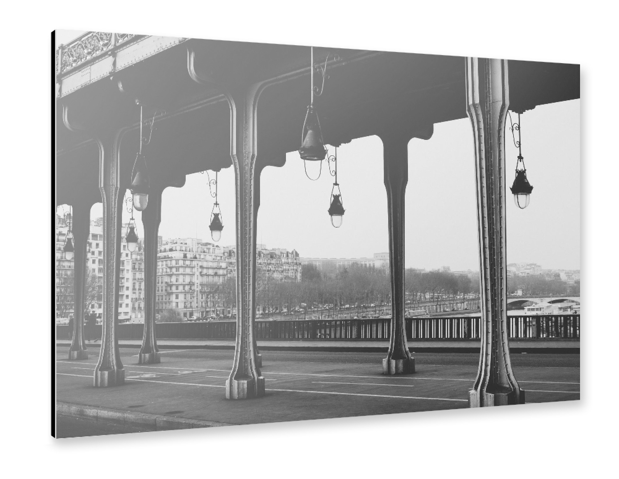 Alu-Dibond "PONT DE BIR-HAKEIM PARIS" 75x50 cm artboxONE
