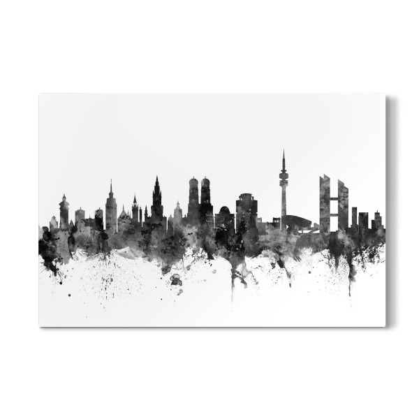 Galerie-Print "München Germany Skyline bw" 30x20 cm artboxONE