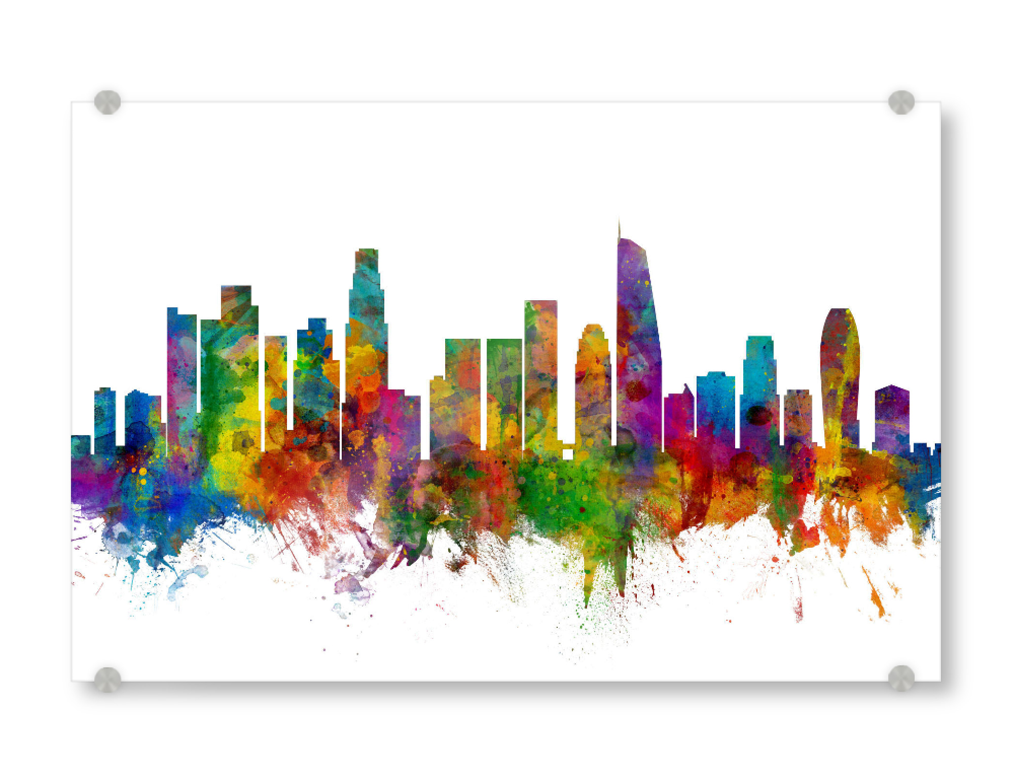 Acrylglasbild "Los Angeles California Skyline" artboxONE - Städte,Reise,Städte / Los Angeles