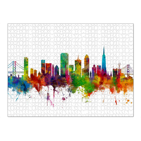 Puzzle Ravensburger "San Francisco City Skyline" artboxONE - Städte,Reise,Städte / San Francisco