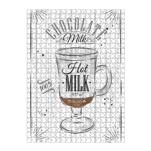 Puzzle Ravensburger "Schokoladenmilch" artboxONE - Typografie,Essen & Trinken