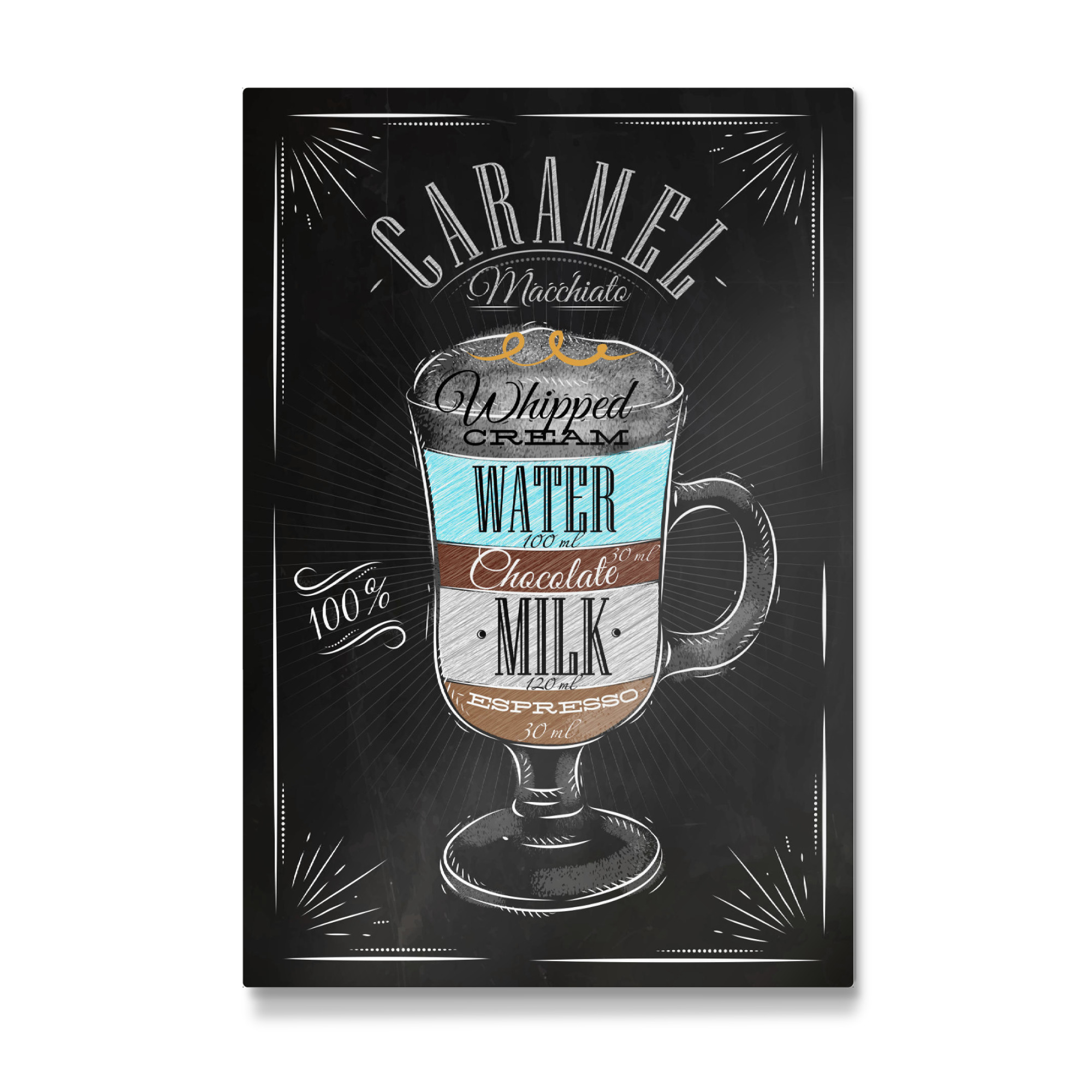 Galerie-Print "Karamell Macchiato Kreide" 75x50 cm artboxONE
