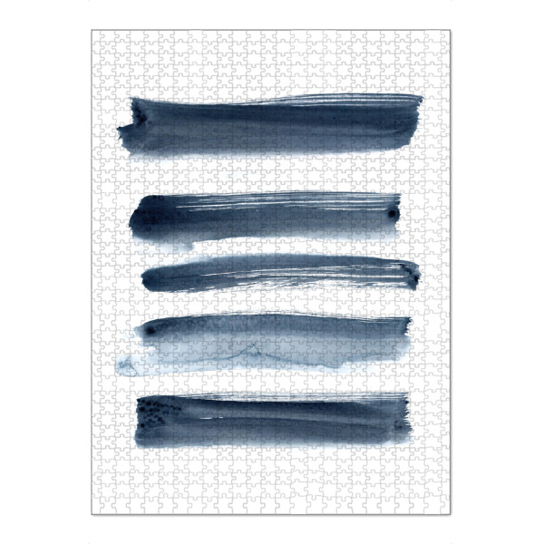 Puzzle Ravensburger "Indigo Brushstrokes" artboxONE - Abstrakt