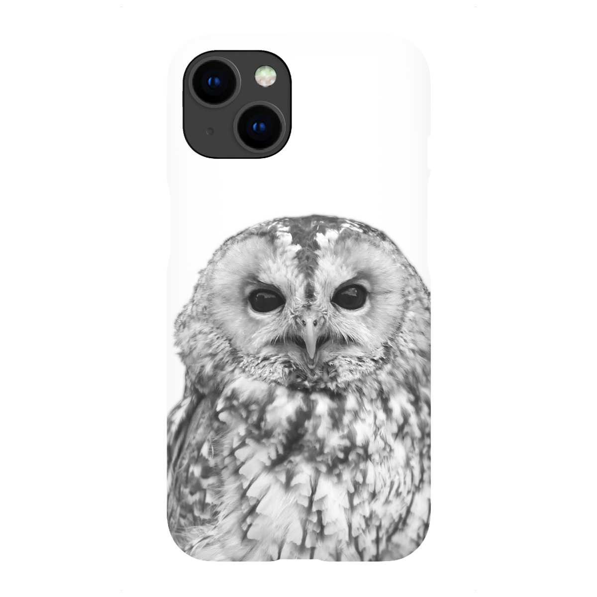 iPhone "Black and White Owl" Premium-Case Handyhülle artboxONE