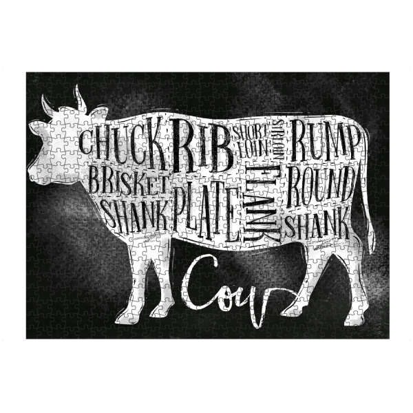 artboxONE Puzzle "Rindfleisch Schneideschema" artboxONE - Essen & Trinken