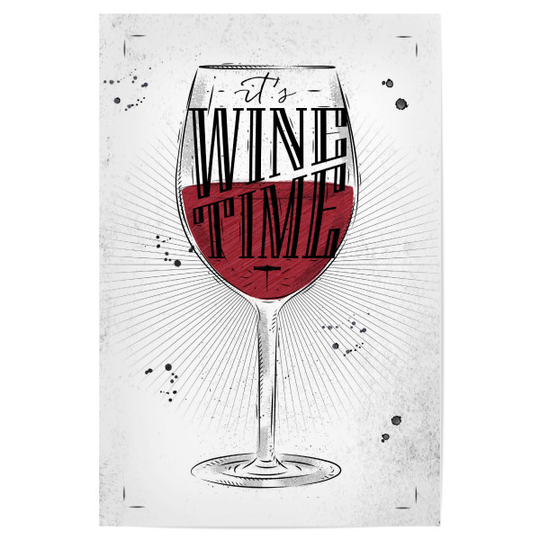 Poster 30x20 cm "Wein Glas" artboxONE - Essen & Trinken,Fashion