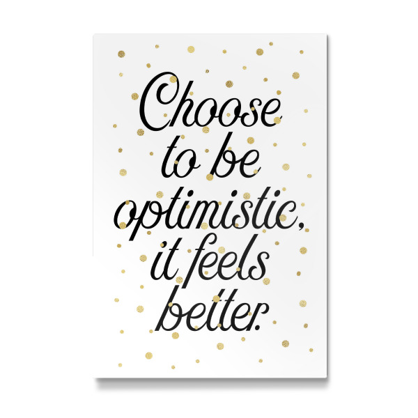 Galerie-Print "Be optimistic" 30x20 cm artboxONE
