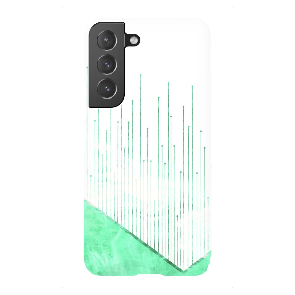 "Green geometric II"für Samsung Galaxy - Premium-Case Handyhülle artboxONE