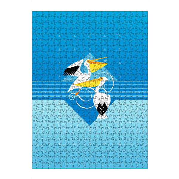 artboxONE Puzzle "Pretty Pelicans" artboxONE - Tiere,Geometrie