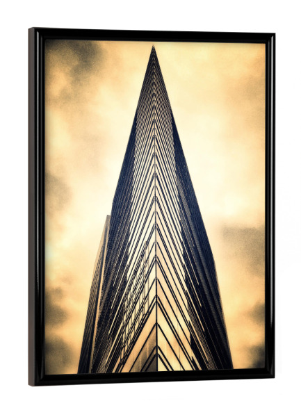 Poster mit schwarzem Rahmen "Metropolis 4" artboxONE - Städte / Berlin,Schwarzweiß,Architektur