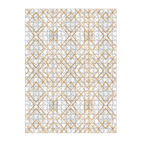 Puzzle Ravensburger "Golden Geo" artboxONE - Abstrakt,Geometrie - Pattern,Geometric,Gold,White,Linien - Bild pattern