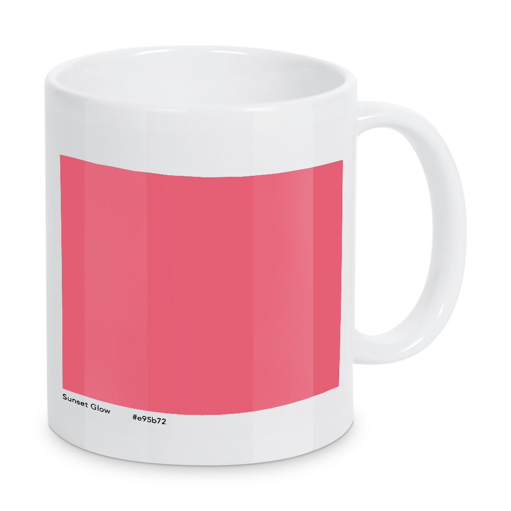 Tasse "Sunset Glow - Pink" artboxONE - Typografie,Abstrakt - Sunset glow,Pink,Farbe,Farbcode,Minimalistisch,Shade