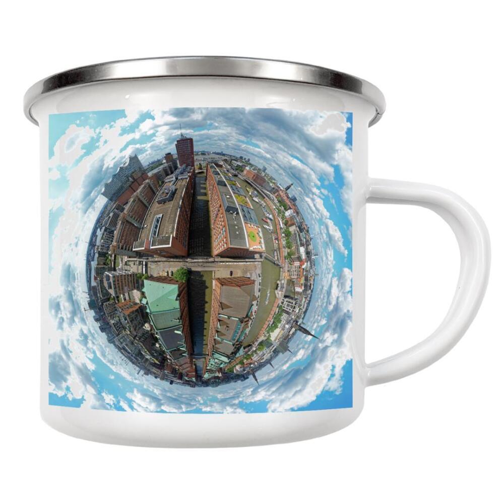 Emaille Tasse "Hamburg - Kehrwiederfleet Panorama" artboxONE - Städte,Städte / Hamburg,Reise,Architektur,Reise / Länder